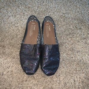 TOMS canvas slip ons